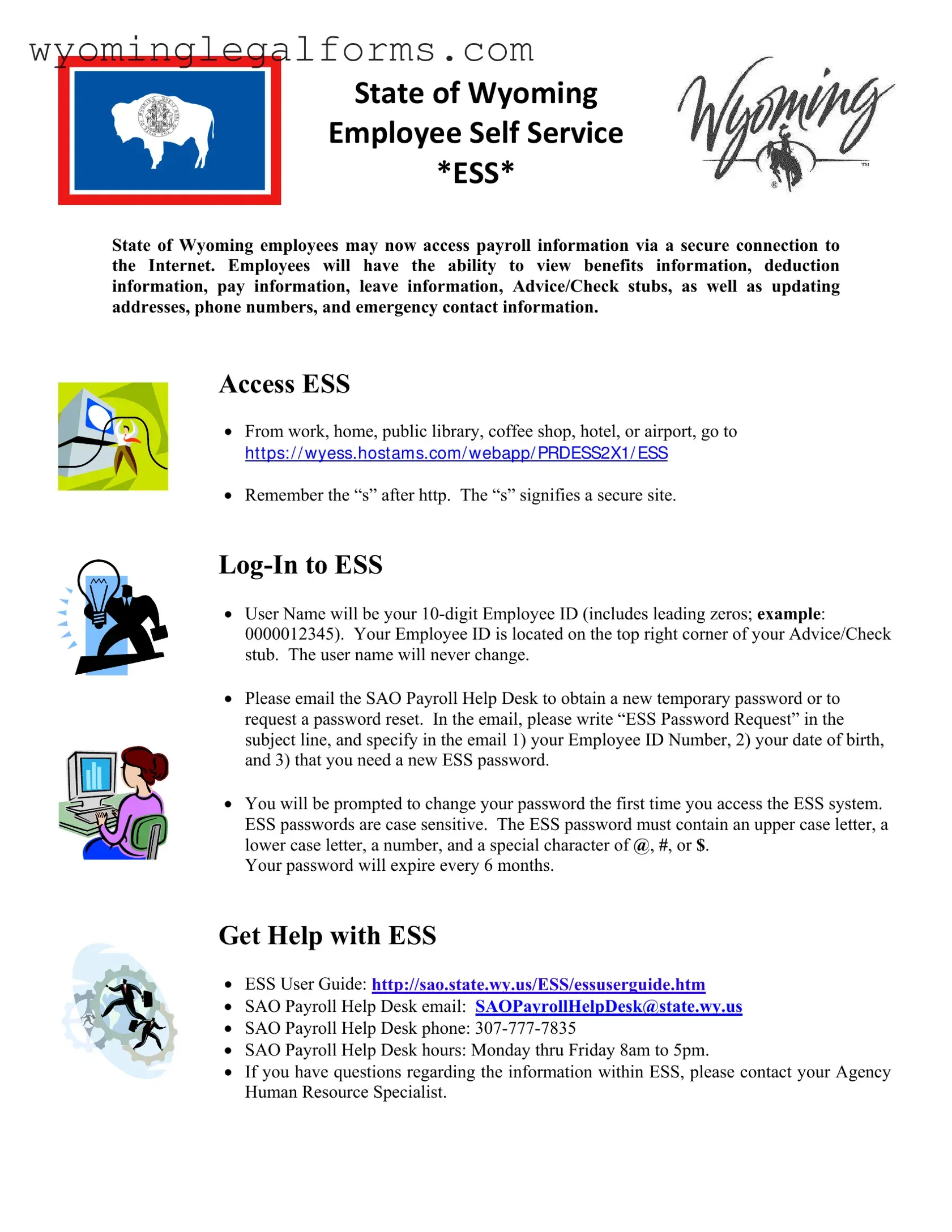 Free State Of Wyoming Ess PDF Template